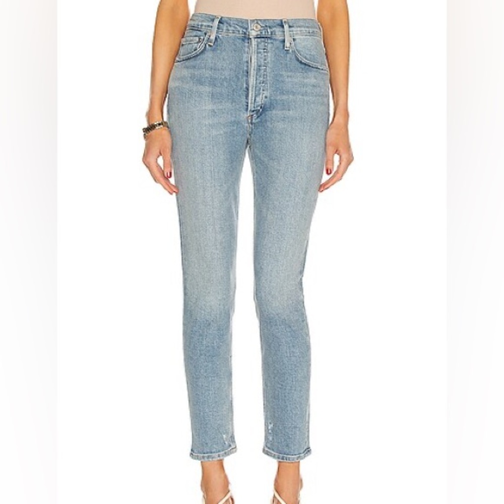 Agolde Nico High Rise Slim Fit Jeans Embark Size 27